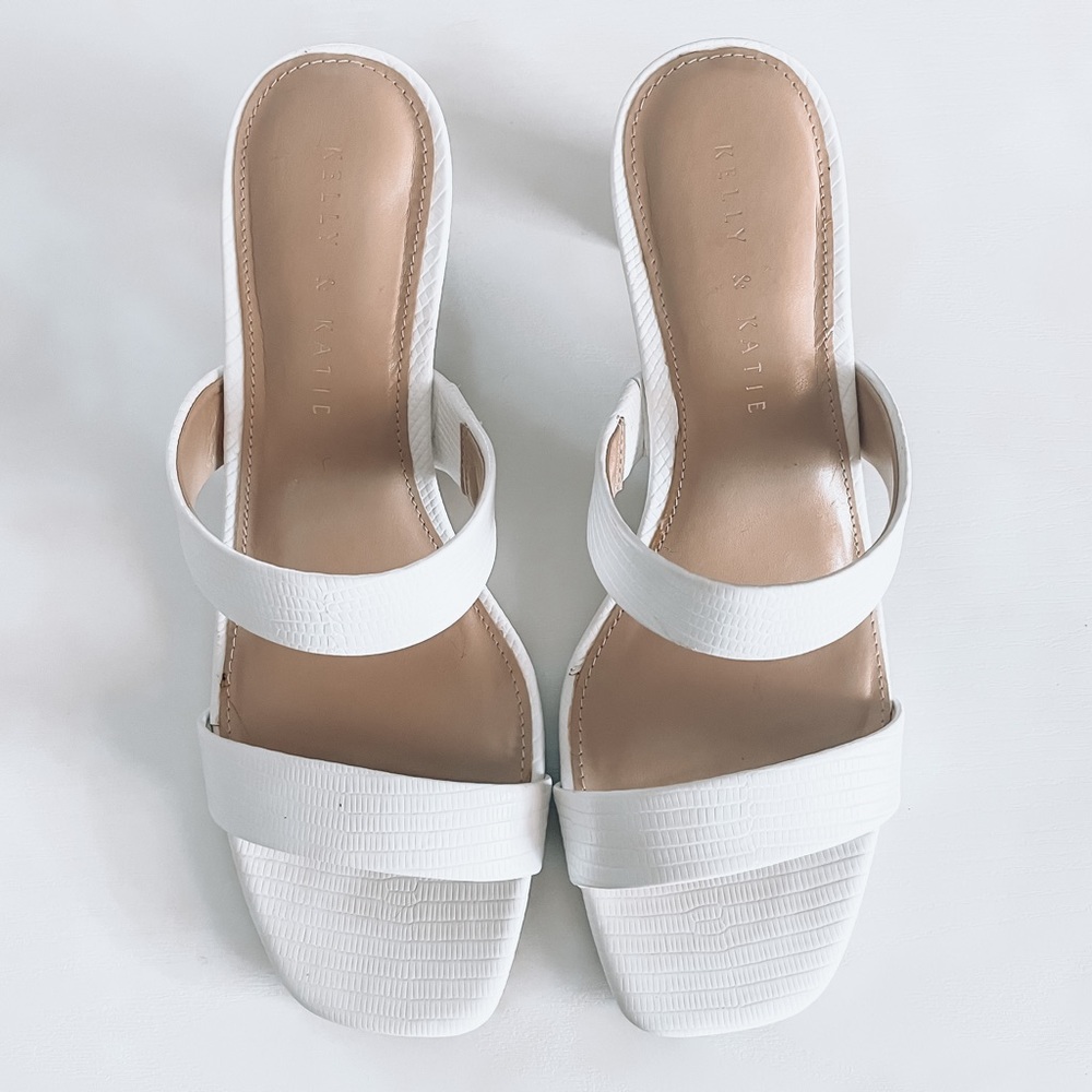 Kelly + Katie White Heels